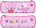 Peppa Pig Pencil Case Barrel with 1 Compartment Pink