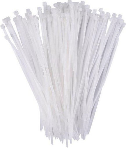 EL-Tech Plastik Kabelbinder in Weißer Farbe (1Stück) 133-292503050