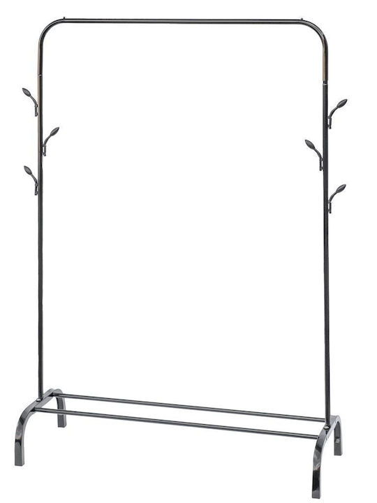 Klikareto Floor Garment Rack made of Metal Black 105x43x150cm