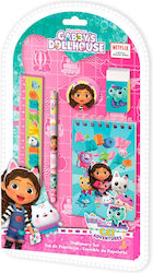 Kids Licensing Gabby's Dollhouse with Pencil, Sharpener, Eraser, Notebook, and Ruler Kids Licensing Gabby's Dollhouse with Pencil, Sharpener, Eraser, Notebook, and Ruler