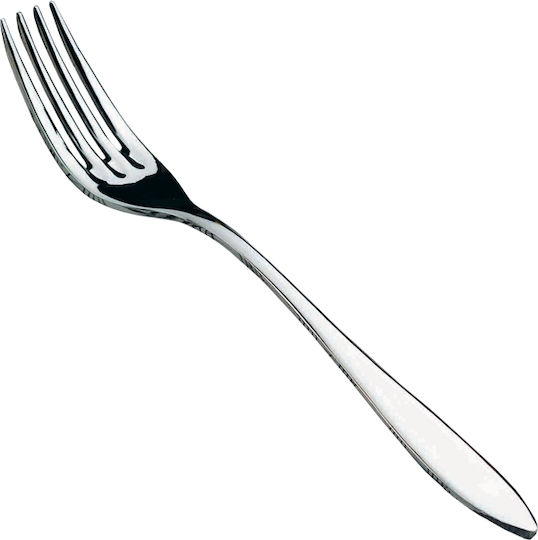 Salvinelli Set de Furculițe Fructe/Desert Metalice Argintiu 17.5cm 12buc