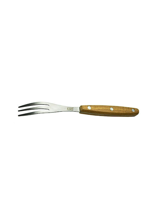 Kiro Wooden Table Fork Silver