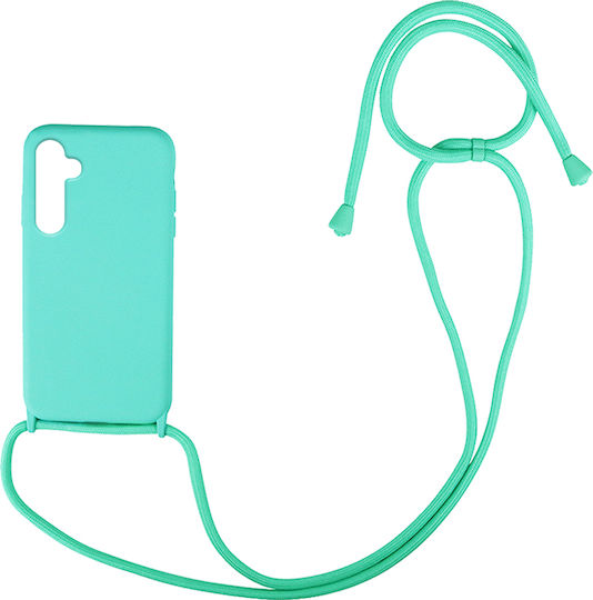 Sonique CarryHang Back Cover Silicone 0.5mm with Strap Light Blue (Galaxy A54)