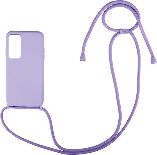 Sonique CarryHang Back Cover Silicone 0.5mm with Strap Lilac (Xiaomi 12T / 12T Pro)
