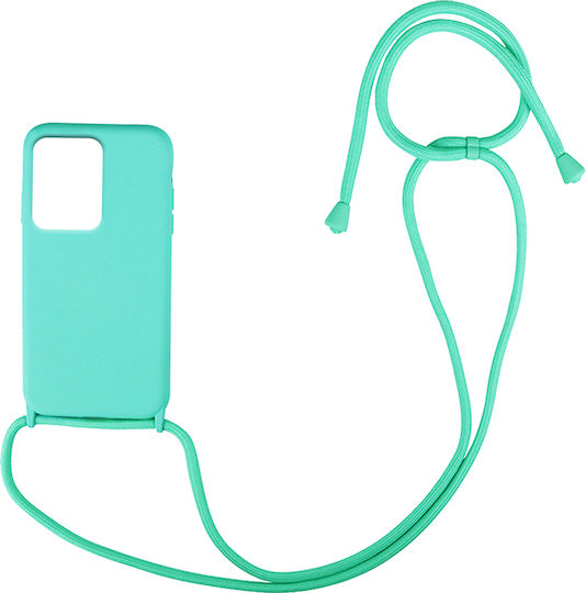 Sonique CarryHang Back Cover Silicone 0.5mm with Strap Light Blue (Redmi Note 12 4G)