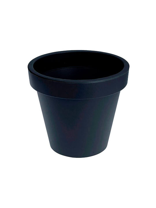 Plastiken πολυπροπυλένιο Flower Pot in Gray Color S7904477