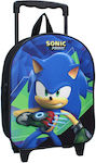Sonic Școală Geantă Cărucior Elementar în culoarea Albastru L26 x l11 x Î32cm