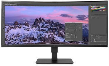 LG 35BN77CP-B Ultrawide VA HDR Gebogen Monitor 35" QHD 3440x1440 mit Reaktionszeit 5ms GTG