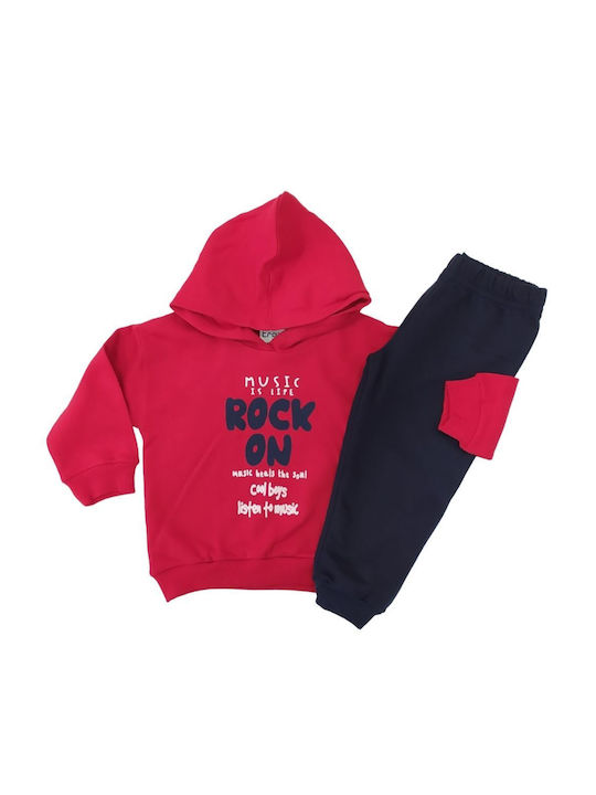 Trax Kids Sweatpants Set Red 2pcs