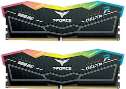 TeamGroup Delta RGB XMP 48GB DDR5 RAM με 2 Modules (2x24GB) και Ταχύτητα 8200 για Desktop