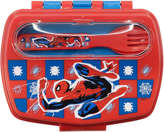 Gim Spiderman Plastik Kinder Lebensmittelbehälter Spiderman Rot