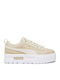 Mayze Lth Women's Flatforms Sneakers Beige