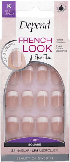 Depend Cosmetics French Look Tips Νυχιών Γαλλικού σε Ροζ Χρώμα 800331