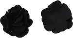 Decorative Flower for DIY Crafts Black 3.25x1.5cm.