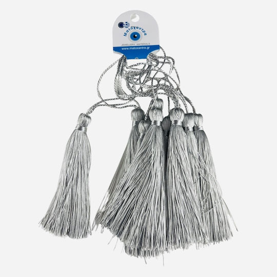 12cm Decorative Tassel for DIY Crafts Gray 10pcs