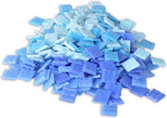 Art & Hobby Glass Decorative Stone for DIY Crafts Blue 2x2cm