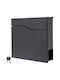 Inox Outdoor Mailbox Gray 37x11x37cm