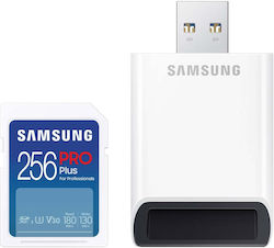 Samsung Pro Plus (2023) SDXC 256GB U3 V30 UHS-I mit USB-Lesegerät