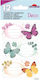 Global Gift Notizbuch-Etiketten Schmetterlinge 12Stück Schmetterlinge Global