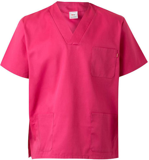 Velilla Unisex Medizinische Bluse Fuchsie