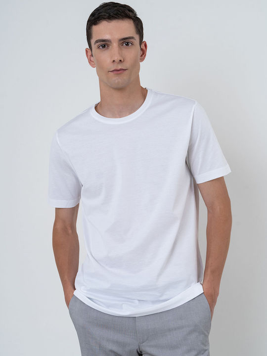 Nino Marini Herren T-Shirt Kurzarm Weiß