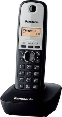 Panasonic KX-TG1611 Ασύρματο Τηλέφωνο Μαύρο / Ασημί