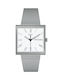 Swatch Watch with Gray Metal Bracelet