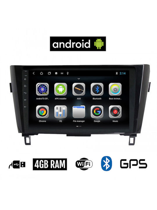 Booma Ηχοσύστημα Αυτοκινήτου για Nissan X-Trail 2014+ (Bluetooth/USB/AUX/WiFi/GPS/Apple-Carplay/Android-Auto) με Οθόνη Αφής 10"