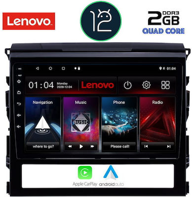 Lenovo Sistem Audio Auto pentru Toyota Croazieră pe uscat 2016-2019 (Bluetooth/USB/AUX/WiFi/GPS/Apple-Carplay) cu Ecran Tactil 9"