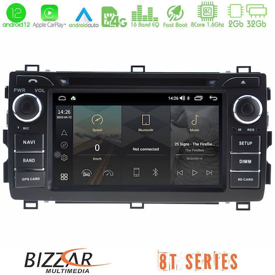 Bizzar Автомобилна Аудио Система (Блутут/USB/AUX/WiFi/GPS/Apple-Carplay/Android-Auto) с Тъчскрийн 7"