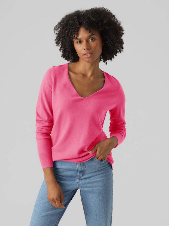 Vero Moda Damen Bluse Langärmelig Rosa