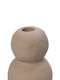 Espiel Candle Holder Ceramic in Beige Color 8x8x11.2cm 1pcs