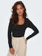 Only Women's Blouse Long Sleeve Black