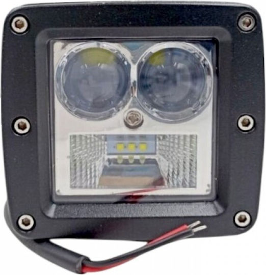 Raistar Squareς Waterproof Headlights Car LED 3W 8cm 1pcs