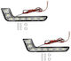 Factory Ορθογώνια Φώτα Ημέρας Αυτοκινήτου LED 12V 2cm με Λευκό Φωτισμό 2τμχ