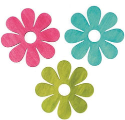 Glorex Wooden Flowers 24pcs