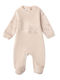 iDO Baby Bodysuit Set Long-Sleeved Velvet Beige