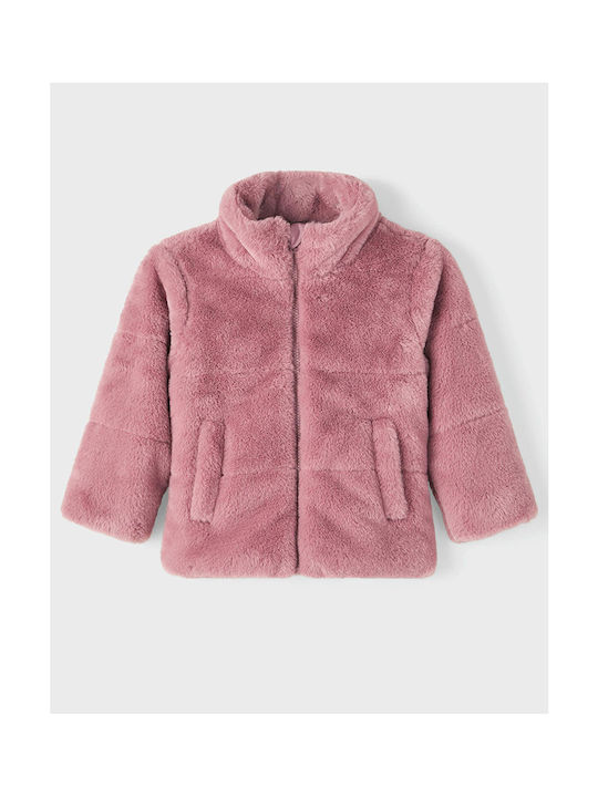 Name It Kinderjacke Kurz mit Kapuze Lila