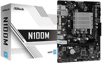 ASRock N100M SoC Mainboard Micro ATX mit Intel Sockel