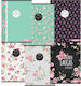 Street Heft Geregelt A5 Flowers 1Stück (Μverschiedene Designs/Farben)