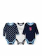 Lullaby Set Body pentru Bebeluși Mânecă lungă Multicolor 3buc
