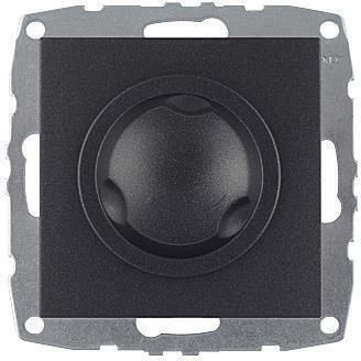 Mono Electric Comutator Încastrat Cu Variator Fără Ramă Clasic Rotativ 300W În Culoare Neagră