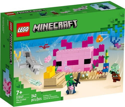 LEGO Minecraft The Axolotl House για 7+ Ετών 242τμχ