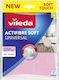 Vileda Actifibre Soft Cleaning Cloths with Microfibers General Use Pink 27x32cm