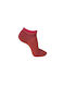 Inizio Women's Solid Color Socks Red