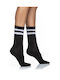 Inizio Women's Solid Color Socks Black