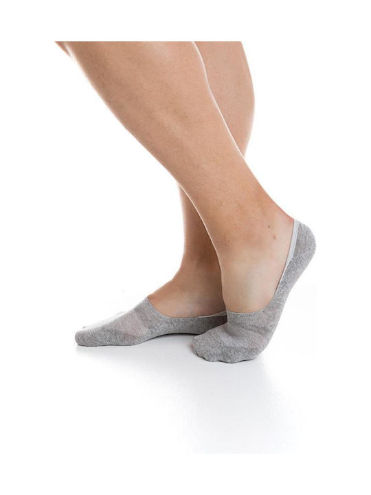 Inizio Damen Einfarbige Socken Gray 1Pack