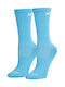 Odd Sox BASIX CREW Women's Solid Color Socks Light Blue