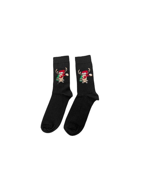 Ekmen Men's Christmas Socks Black