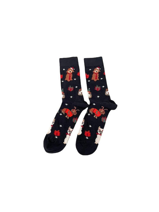 Ekmen Men's Christmas Socks Black